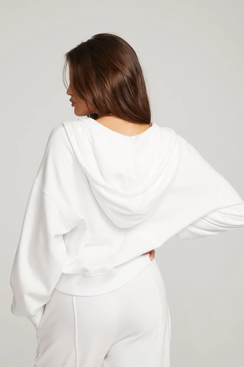 Chaser Brand Abilene White Zip Up Hoodie Shop
