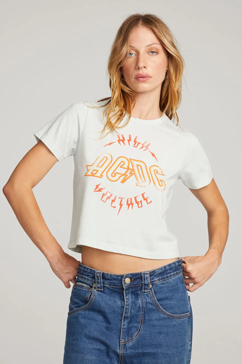 Chaser Brand AC/DC High Voltage Tee Cheap