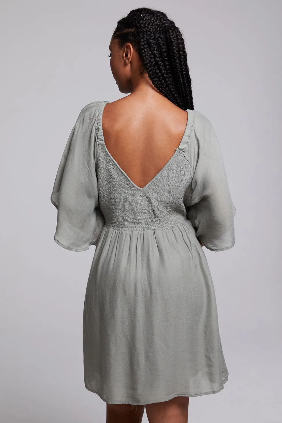 Chaser Brand Adele Sage Mini Dress Discount