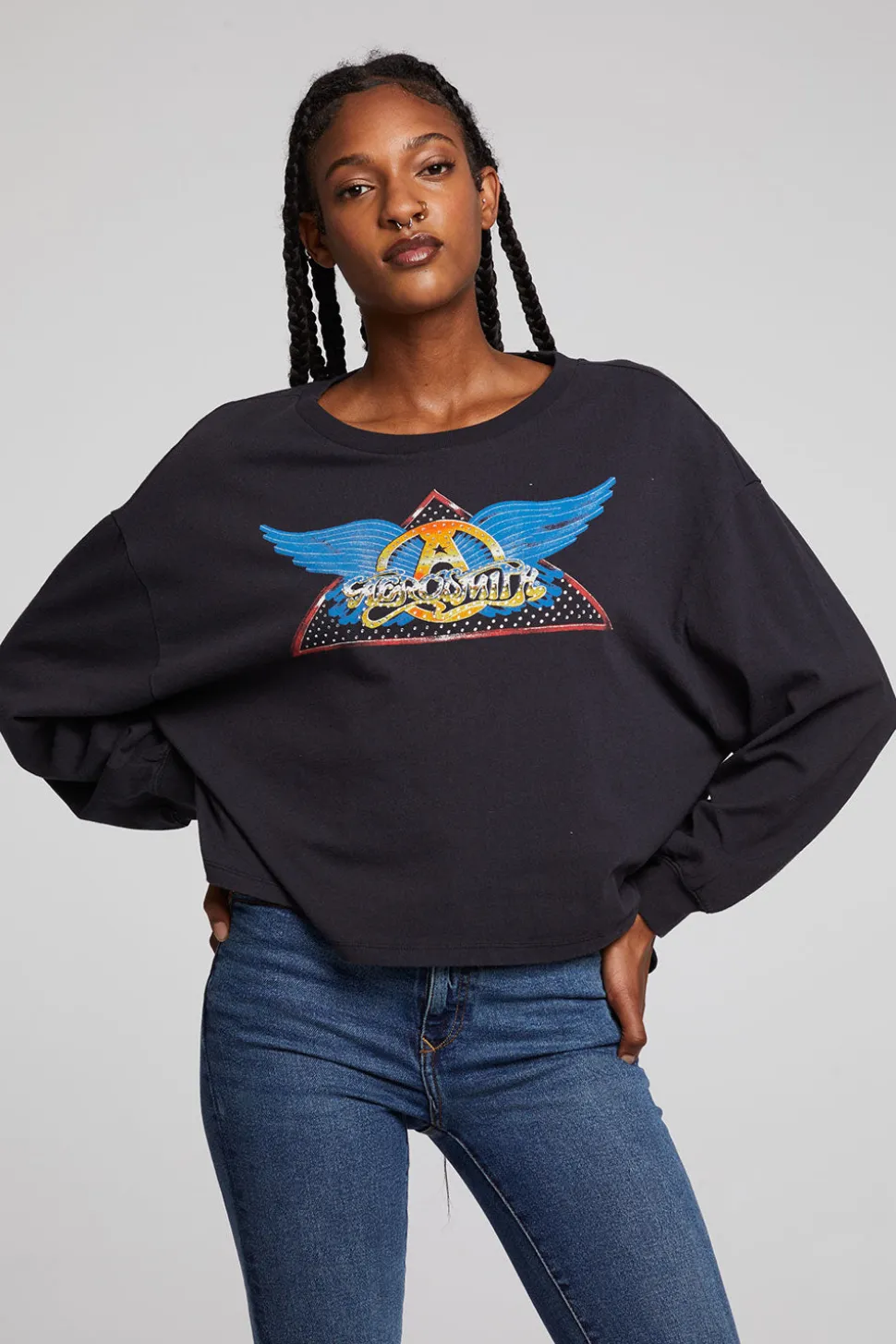 Chaser Brand Aerosmith Rock In A Hard Place Long Sleeve Fashion