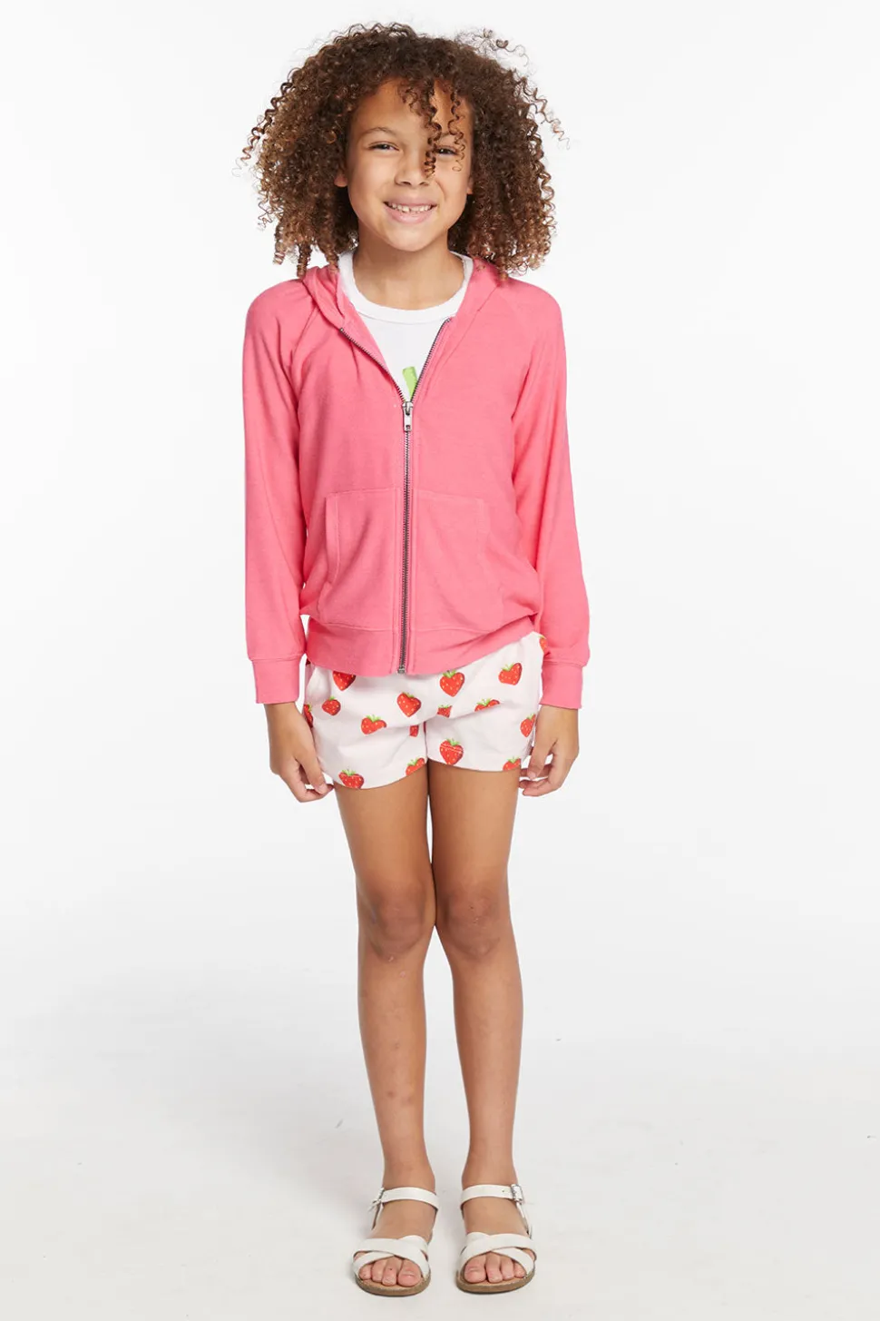 Chaser Brand Alana Orchid Girls Zip Up Hoodie Online
