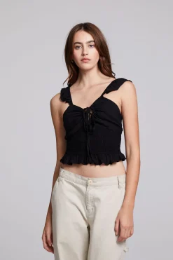 Chaser Brand Alessia Black Blouse Cheap