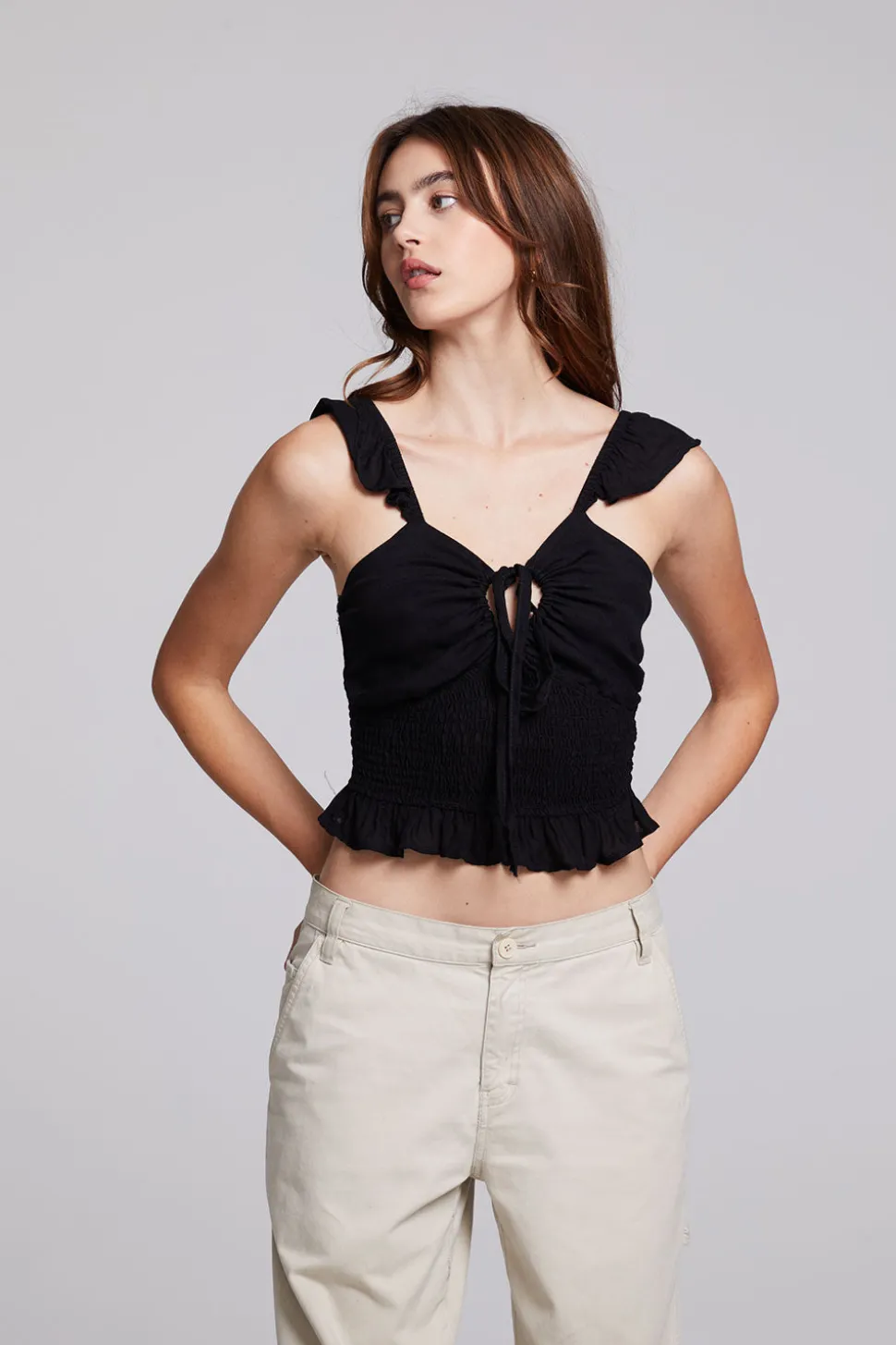 Chaser Brand Alessia Black Blouse Cheap