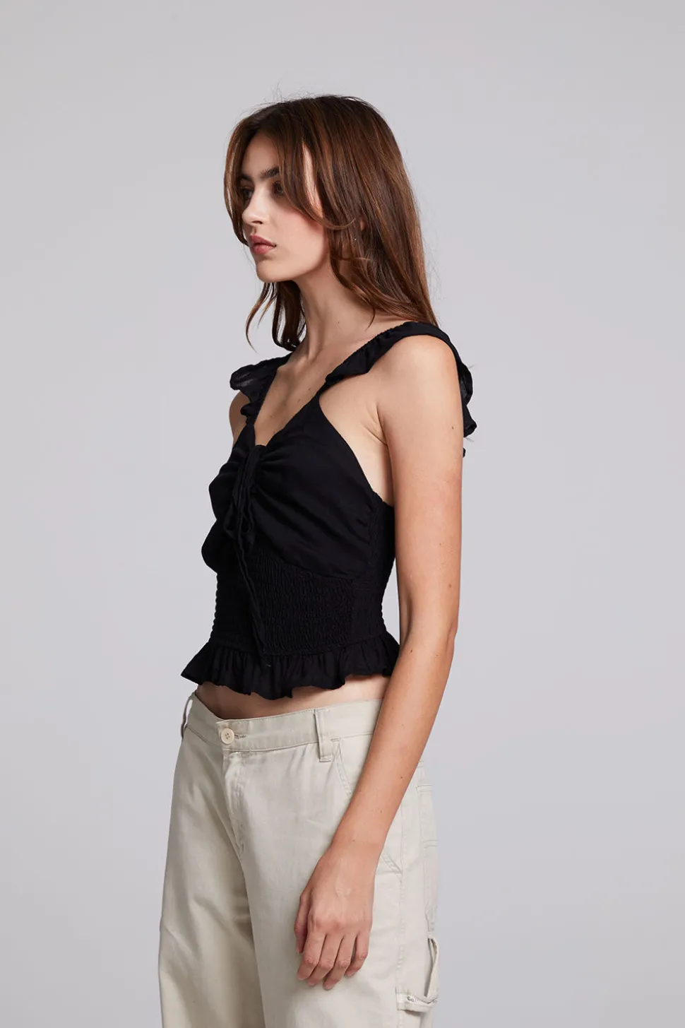 Chaser Brand Alessia Black Blouse Cheap