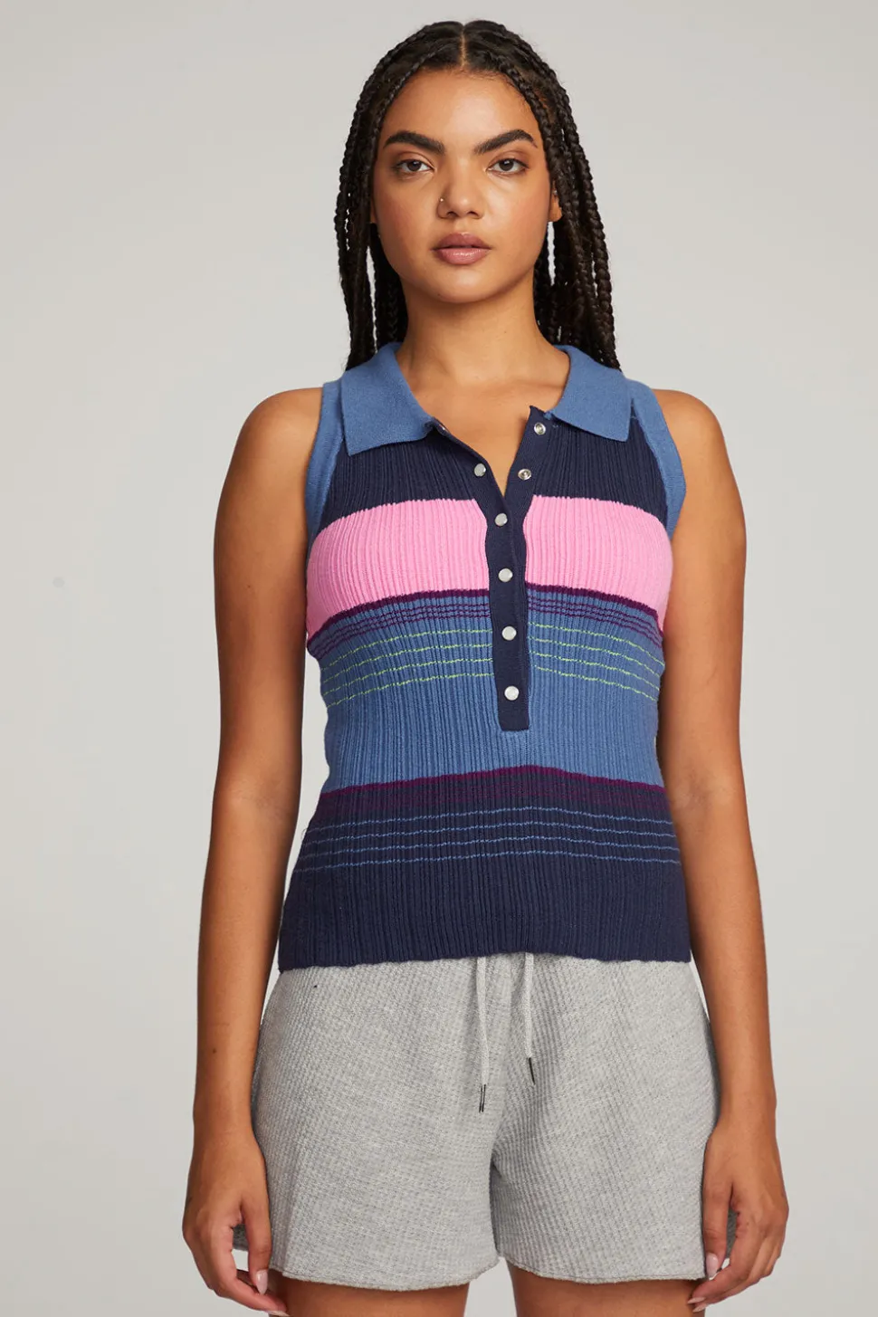 Chaser Brand Alice Venice Stripe Tank Sale