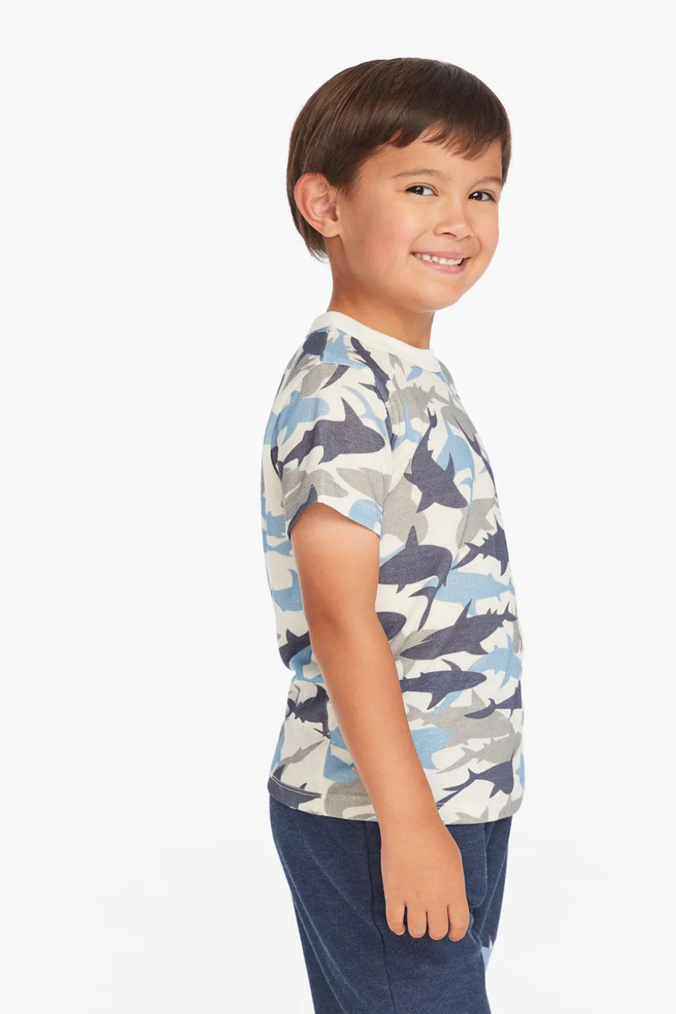 Chaser Brand All Over Camo Shark Boys Tee Outlet