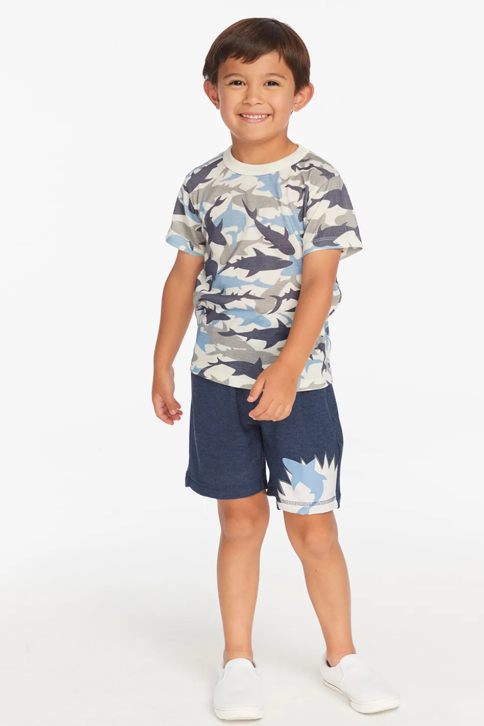 Chaser Brand All Over Camo Shark Boys Tee Outlet