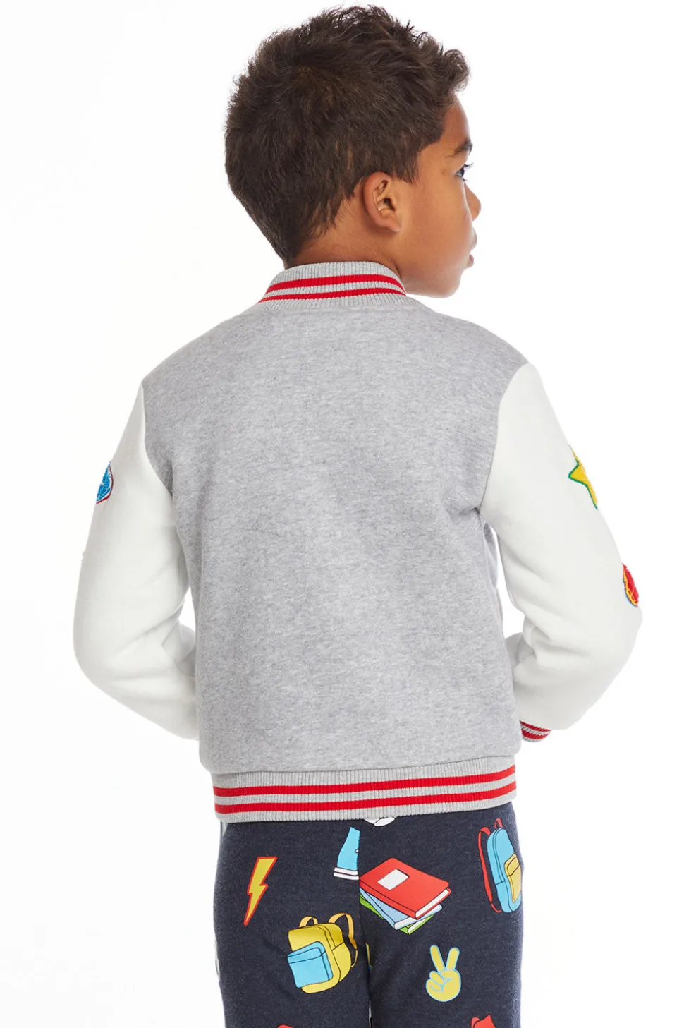 Chaser Brand All Star Varsity Patches Boys Jacket Fashion
