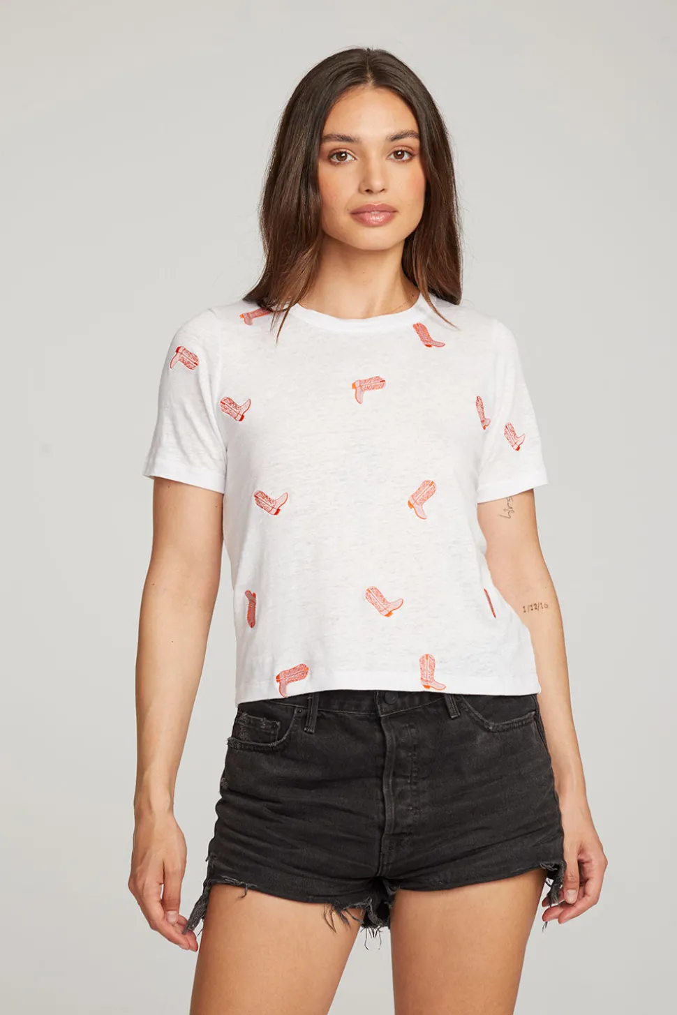 Chaser Brand Allover Cowboy Boot Tee Cheap
