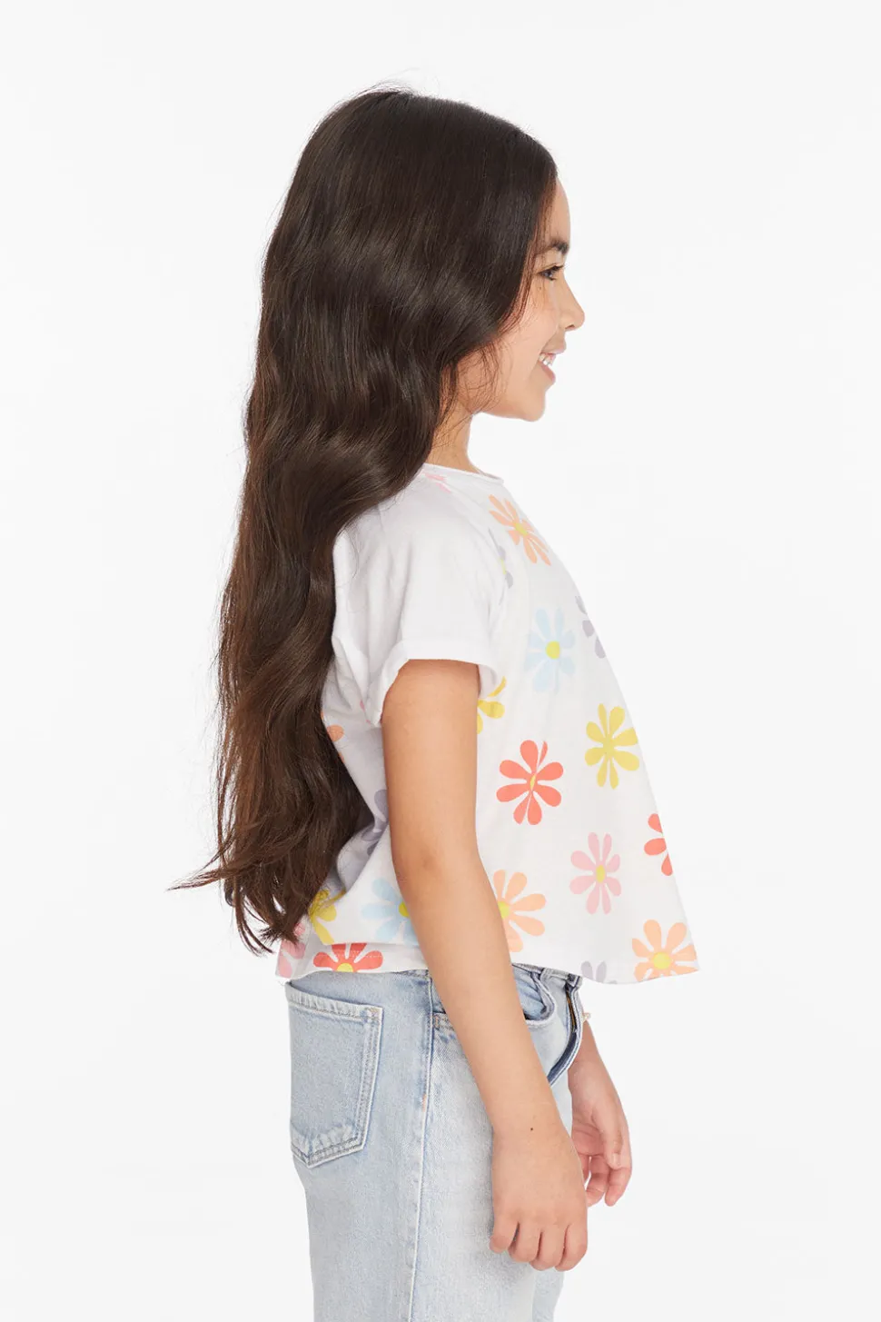 Chaser Brand Allover Flower Girls Shirt New