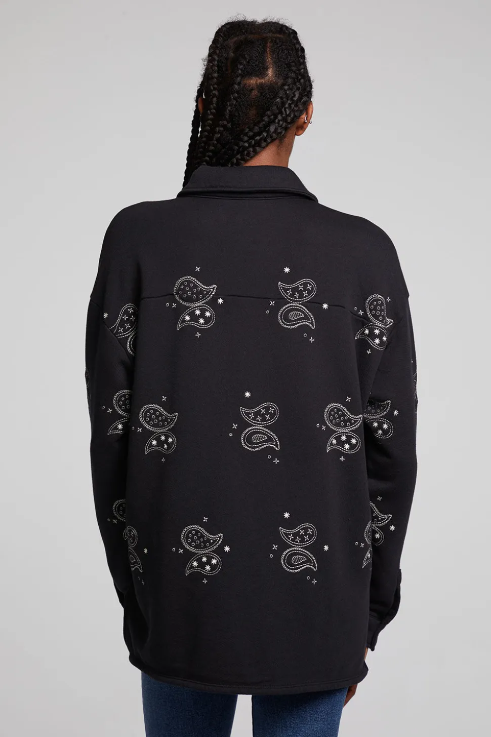 Chaser Brand Allover Paisley Button Down Store