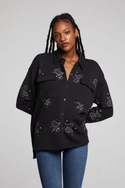 Chaser Brand Allover Paisley Button Down Store
