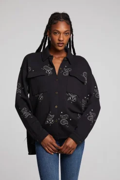 Chaser Brand Allover Paisley Button Down Store