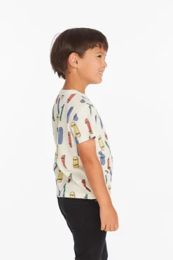 Chaser Brand Allover Skateboard Boys Tee Outlet