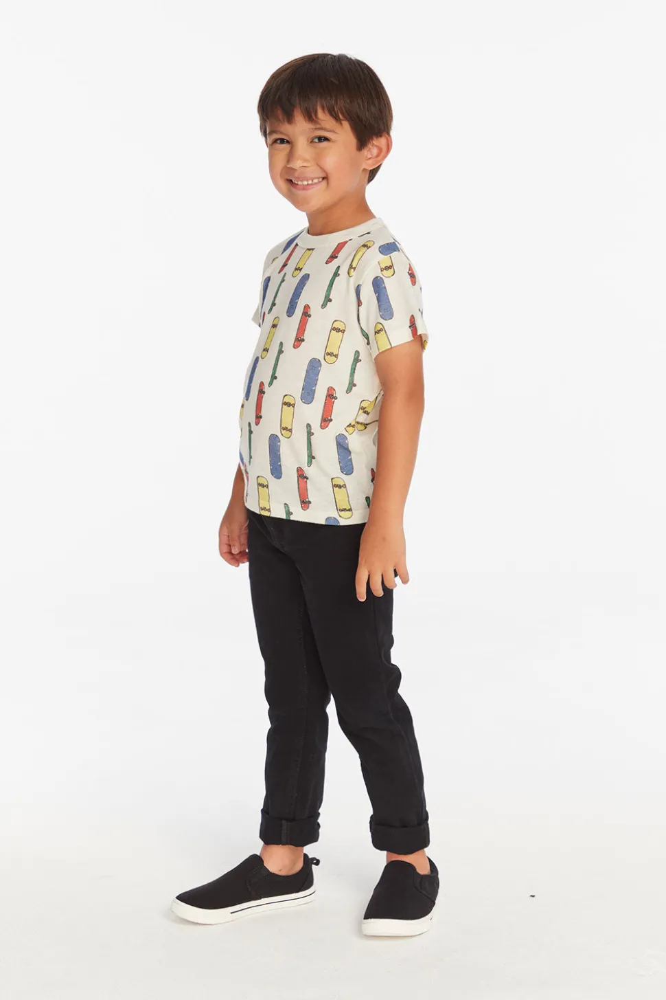 Chaser Brand Allover Skateboard Boys Tee Outlet