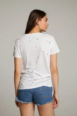 Chaser Brand Americana Stars Crew Neck Tee Discount