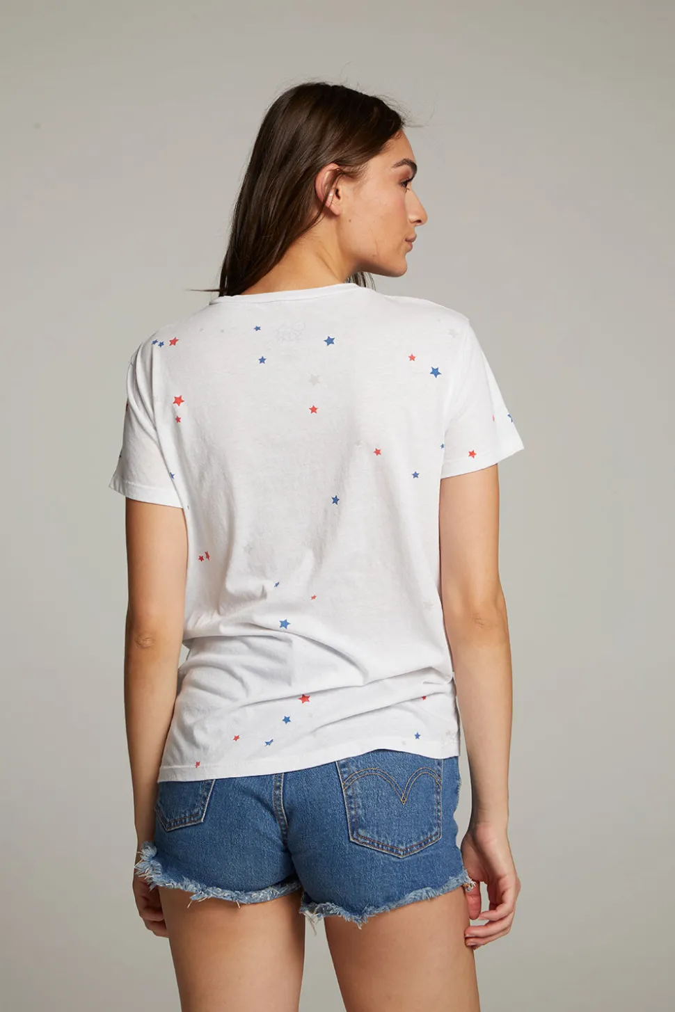 Chaser Brand Americana Stars Crew Neck Tee Discount