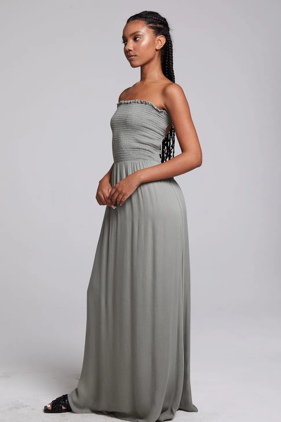 Chaser Brand Anita Sage Maxi Dress Cheap