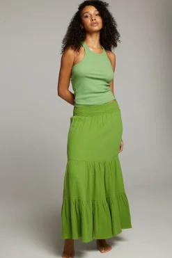 Chaser Brand August Piquant Green Tank Top Best Sale