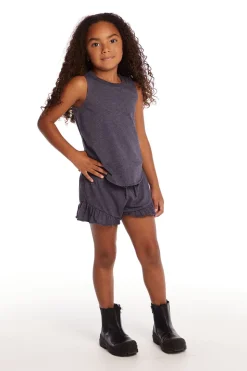 Chaser Brand Avalon Girls Vintage Jersey Shirttail Muscle Cheap