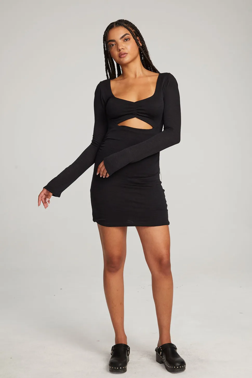Chaser Brand Bay Licorice Mini Dress Cheap