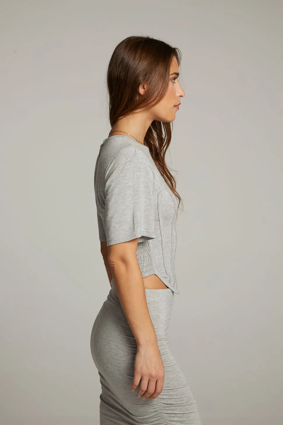 Chaser Brand Bayside Heather Grey Tee Discount