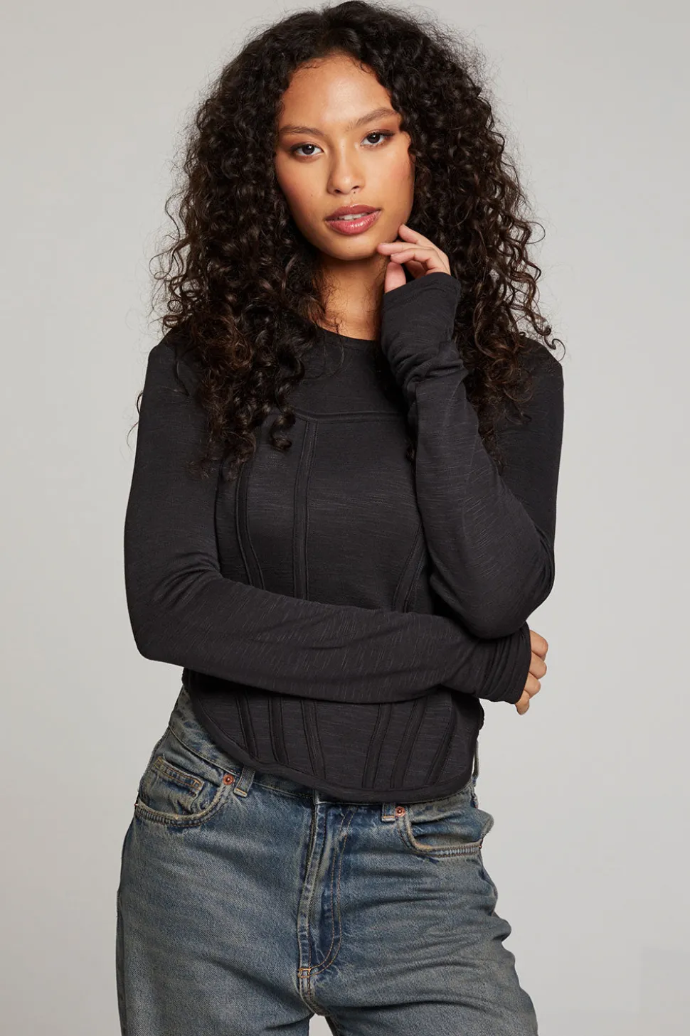 Chaser Brand Baysidee Licorice Long Sleeve Online