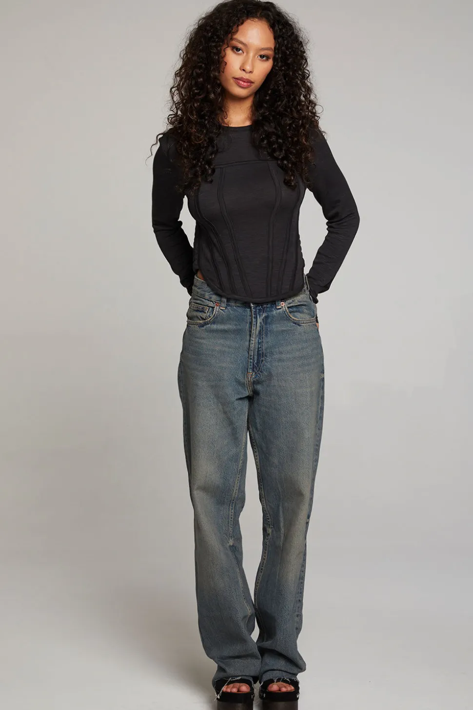 Chaser Brand Baysidee Licorice Long Sleeve Online