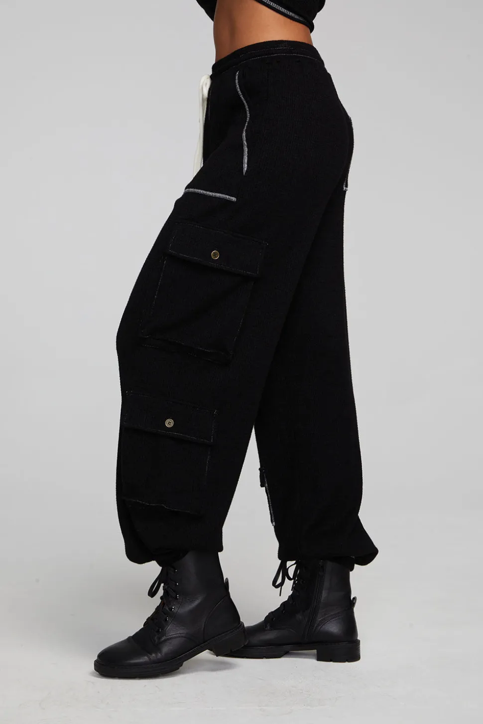 Chaser Brand Bily Shadow Black Jogger Discount