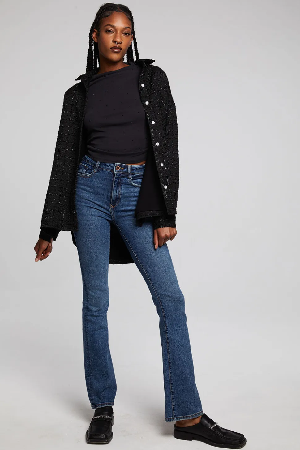 Chaser Brand Blake Licorice Button Down Best