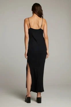 Chaser Brand Bleeker Licorice Slip Dress Flash Sale