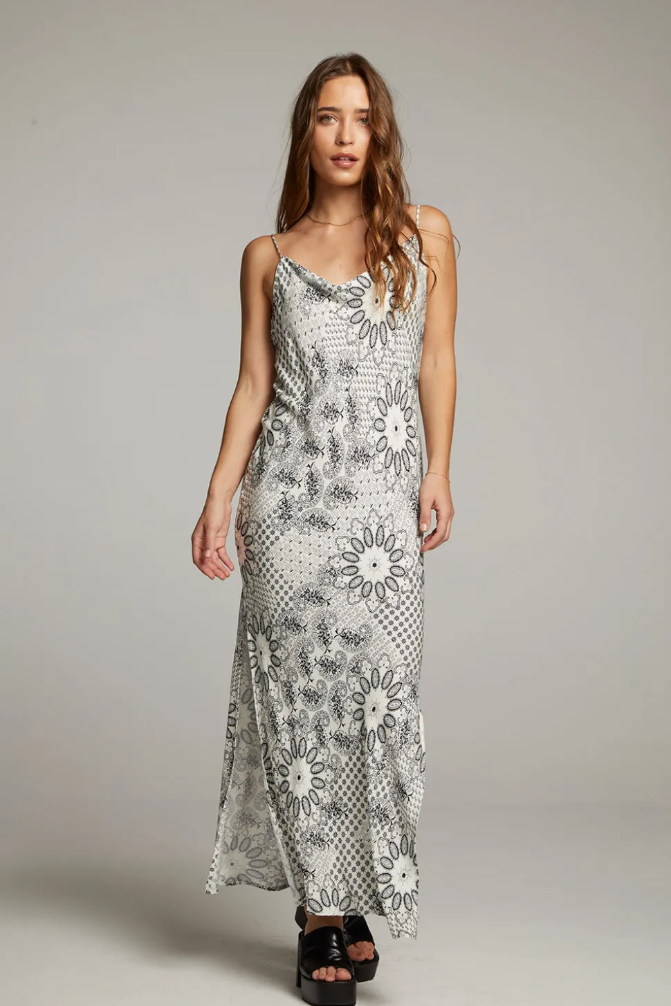 Chaser Brand Bleeker Paisley Bandana Slip Dress Flash Sale