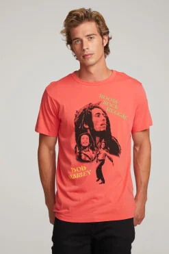 Chaser Brand Bob Marley Roots Rock Reggae Mens Tee Discount