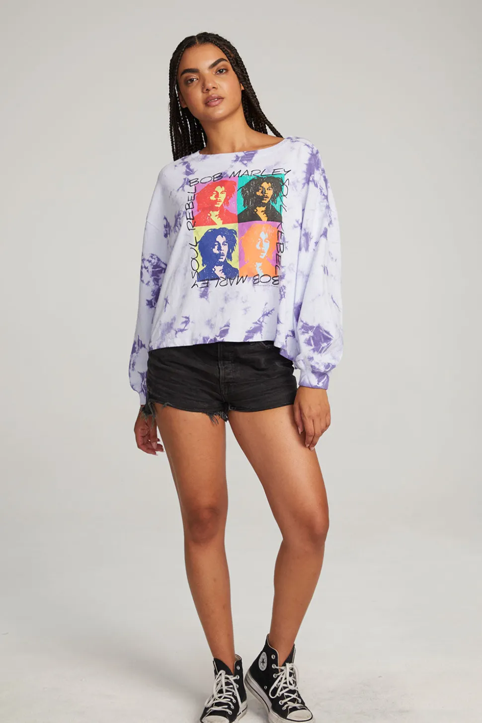Chaser Brand Bob Marley Soul Rebel Long Sleeve Tee Shop