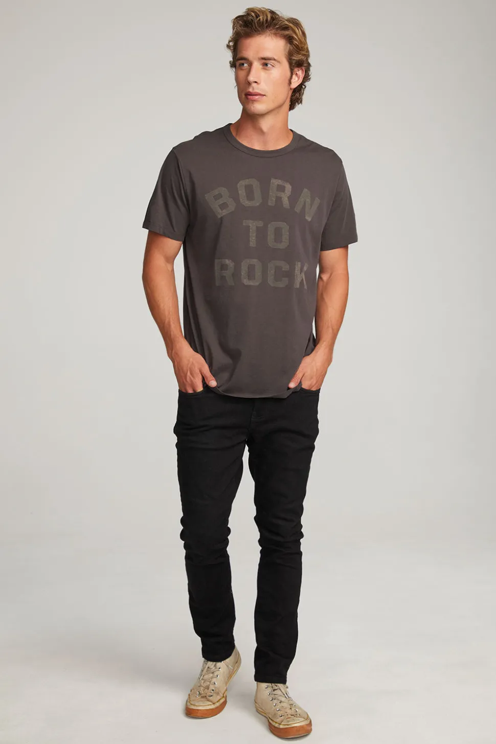 Chaser Brand Born To Rock Mens Tee Fashion