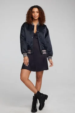 Chaser Brand Boulevard Shadow Black Bomber Best