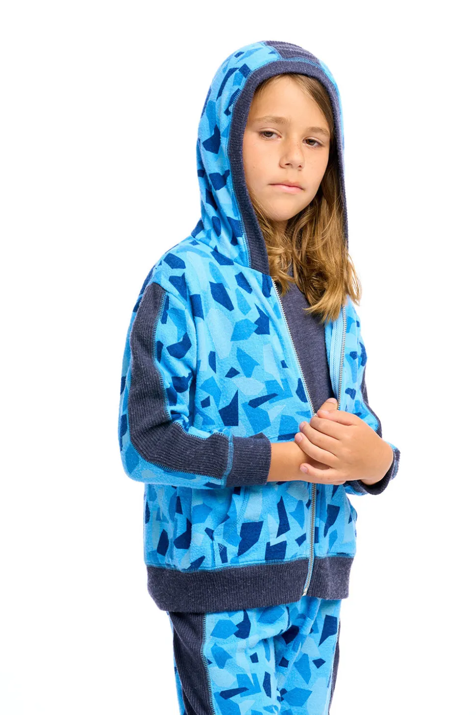 Chaser Brand Boys Camo Zip Up Hoodie Clearance