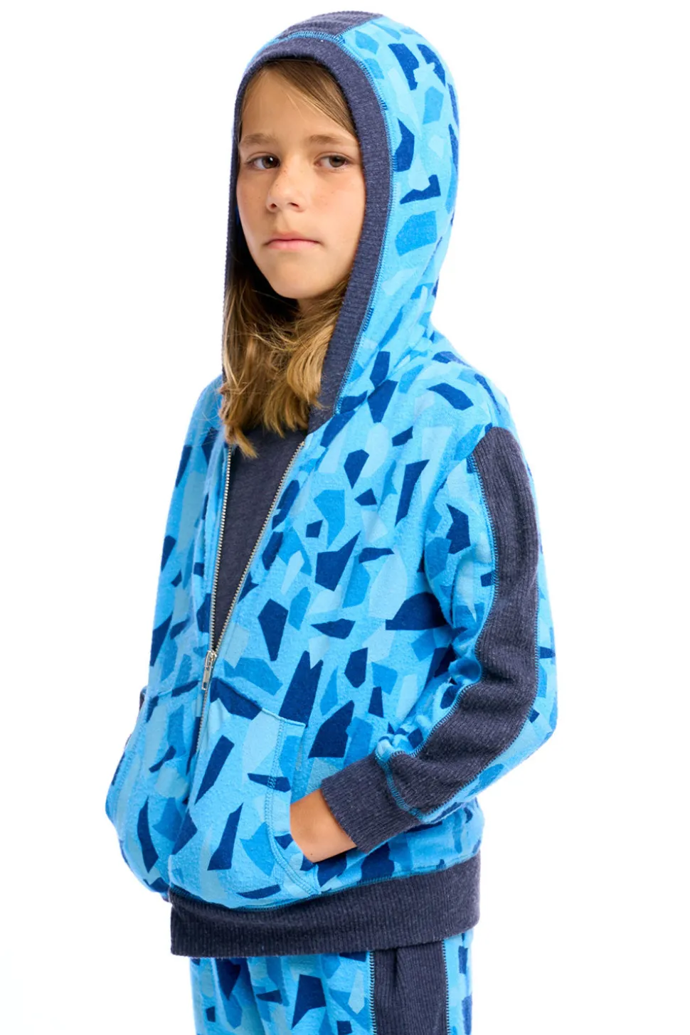 Chaser Brand Boys Camo Zip Up Hoodie Clearance