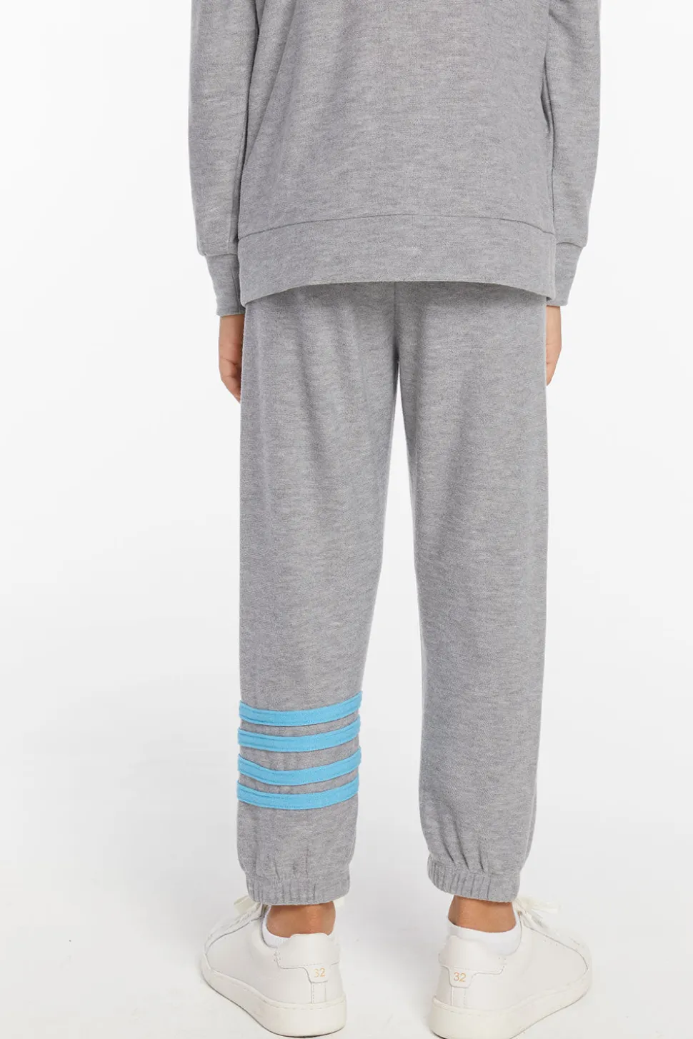 Chaser Brand Boys Heather Grey No Side Seam Jogger With Strapping Sale