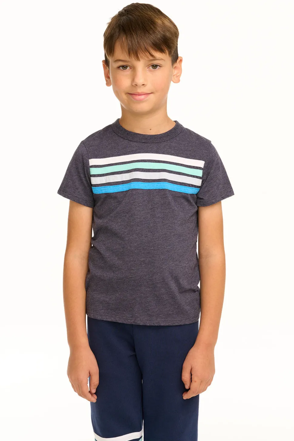 Chaser Brand Boy's Recycled Vintage Jersey Coastin' Stripe Tee Cheap