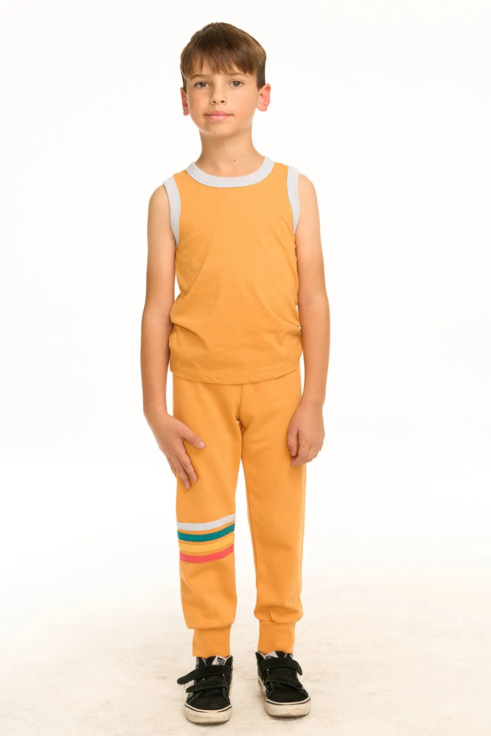 Chaser Brand Boy's SoCal Stripes Recycled Vintage Jersey Tank Cheap
