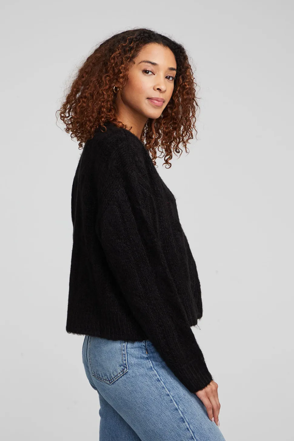 Chaser Brand Bridge Black Onyx Cardigan Hot