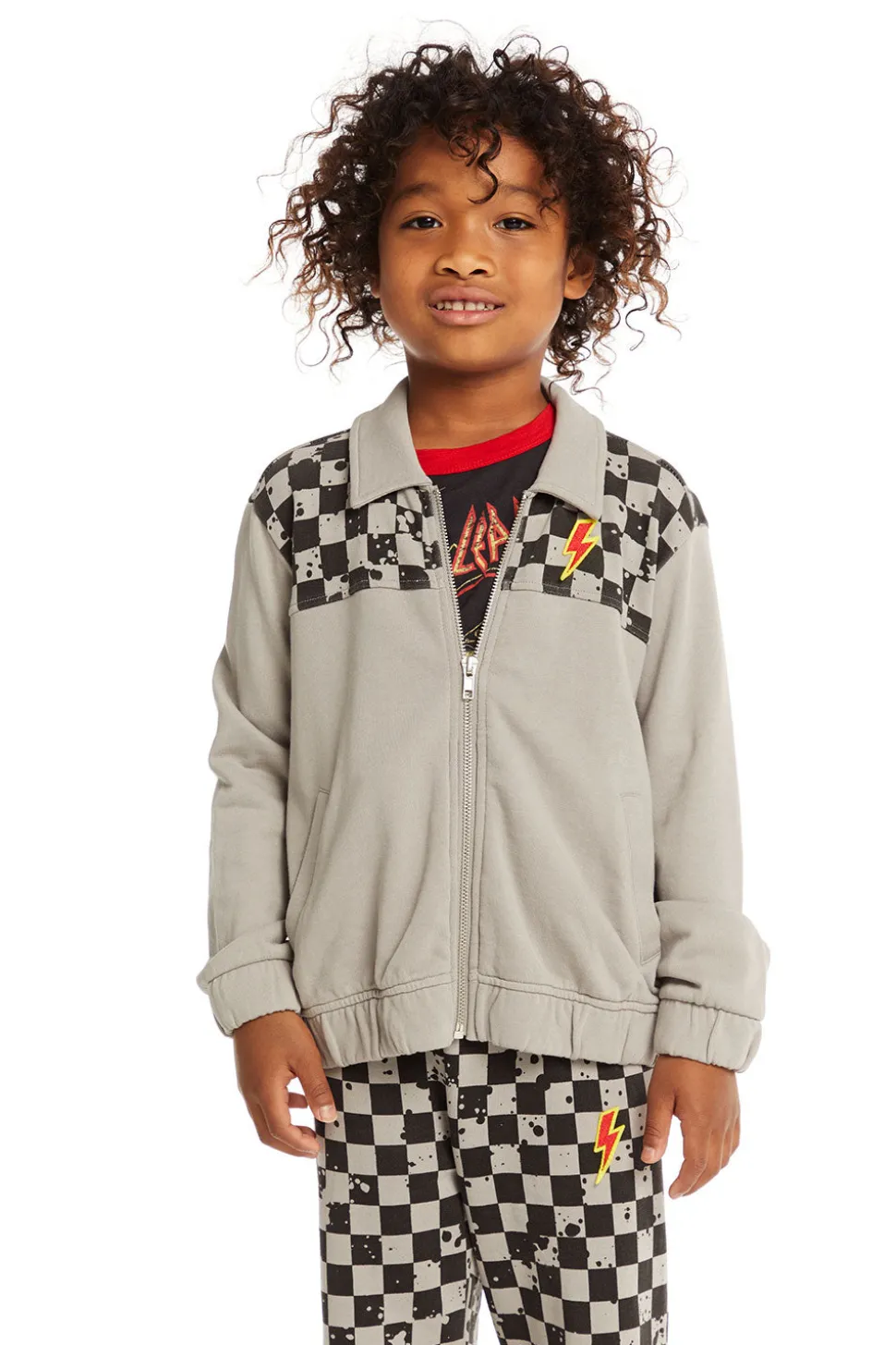 Chaser Brand Brody Splatter Checker Jacket Clearance