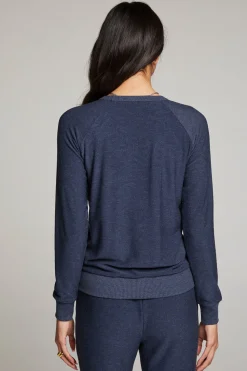 Chaser Brand Canopy Long Sleeve Raglan Pullover New