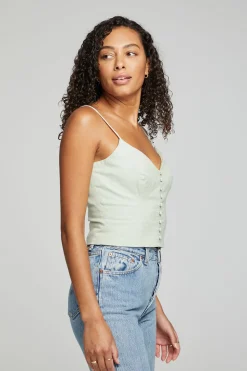 Chaser Brand Cara Tank Top - Sage Hot