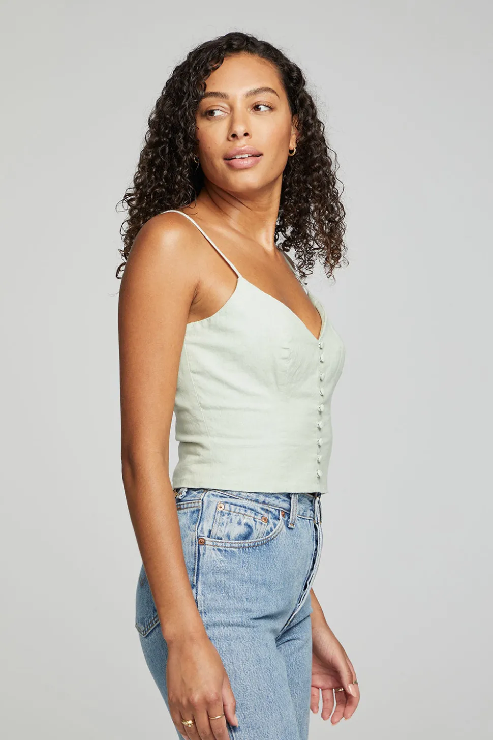 Chaser Brand Cara Tank Top - Sage Hot
