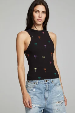 Chaser Brand Carnaby Tank Top Palm Print Hot