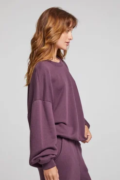 Chaser Brand Casbah Plum Perfect Pullover Best Sale