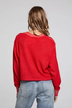 Chaser Brand Casey Crimson Henley Sale