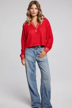 Chaser Brand Casey Crimson Henley Sale